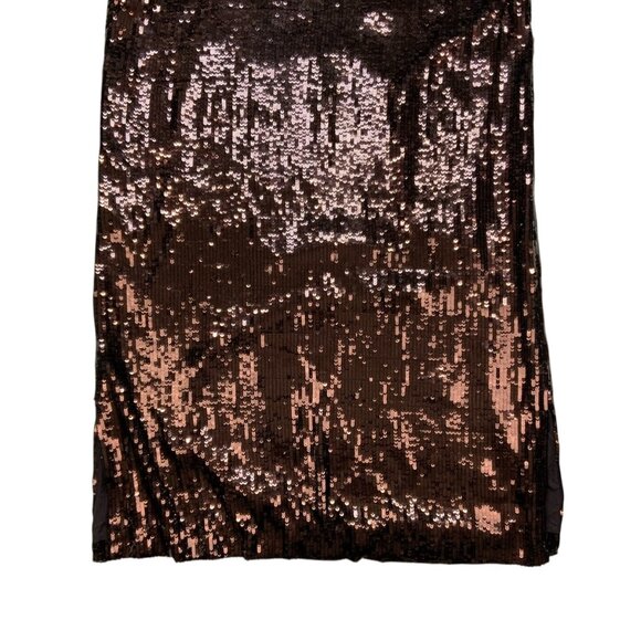 Anthropologie Maeve Kara Sequins Dress Plus 1X Wine Shift Cap Sleeve Short Hem - Picture 13 of 16